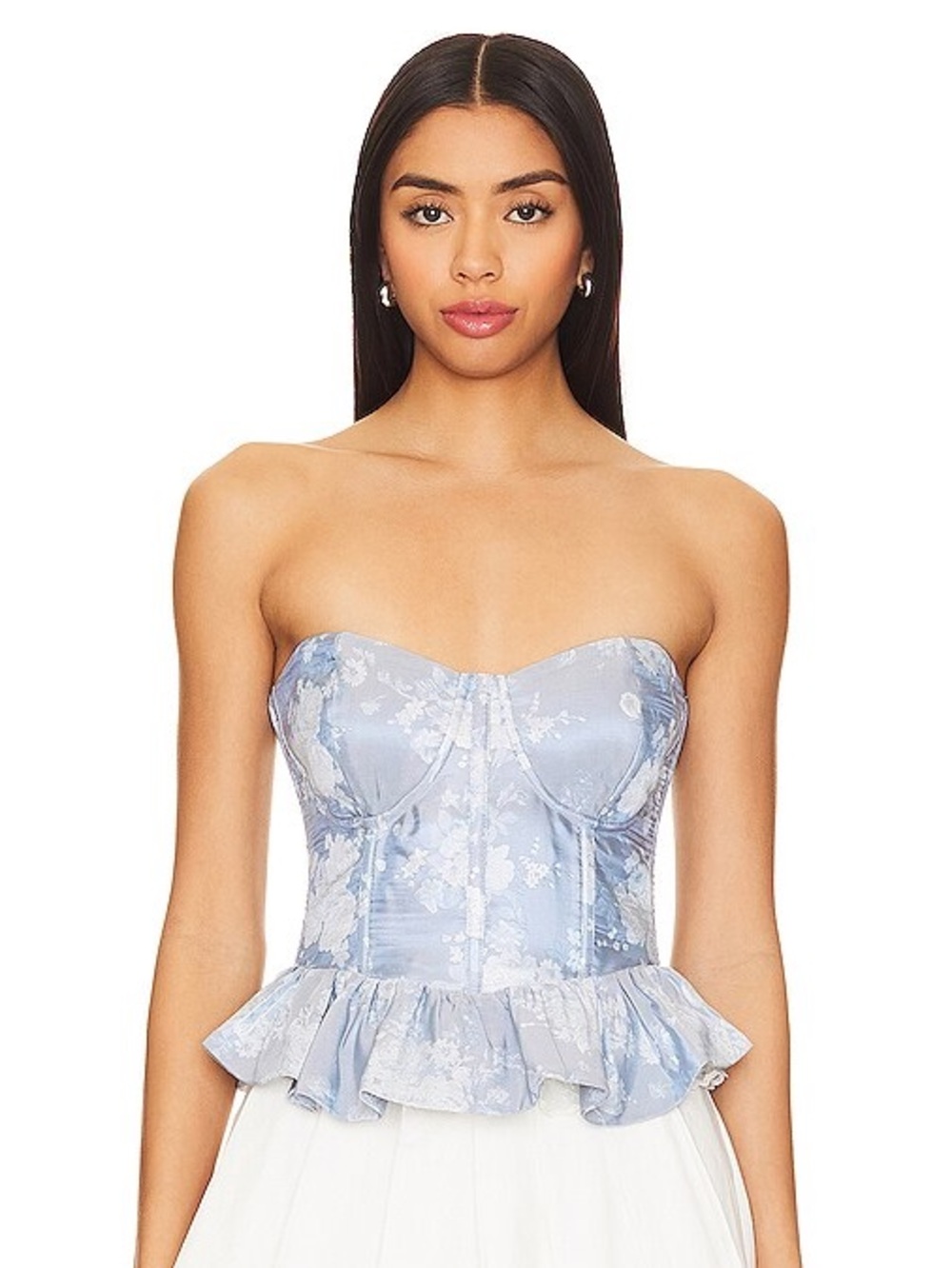 V. Chapman Catania Corset in Denim Blue